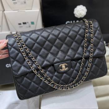 Chanel XXL Maxi Classic Flap Bag in Grained Calfskin AS4461 Black 2024 Top Quality (SHUNY-26040816)