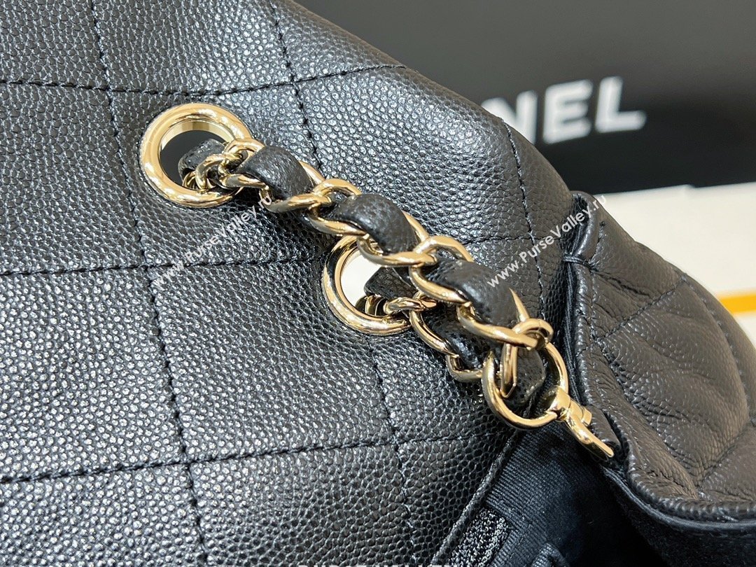 Chanel XXL Maxi Classic Flap Bag in Grained Calfskin AS4461 Black 2024 Top Quality (SHUNY-26040816)