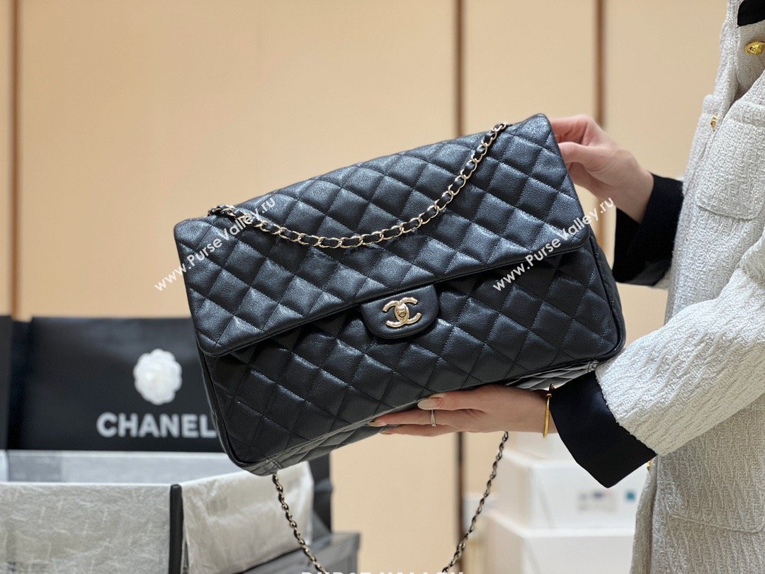 Chanel XXL Maxi Classic Flap Bag in Grained Calfskin AS4461 Black 2024 Top Quality (SHUNY-26040816)