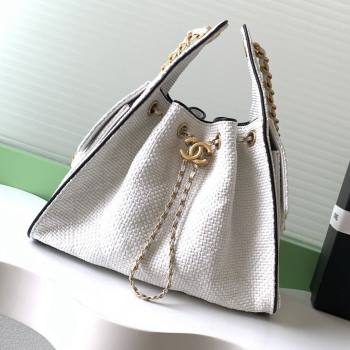 Chanel 25 Small Hobo Handbag in Braided Raffia AS5293 White 2026 (JY-26040809)