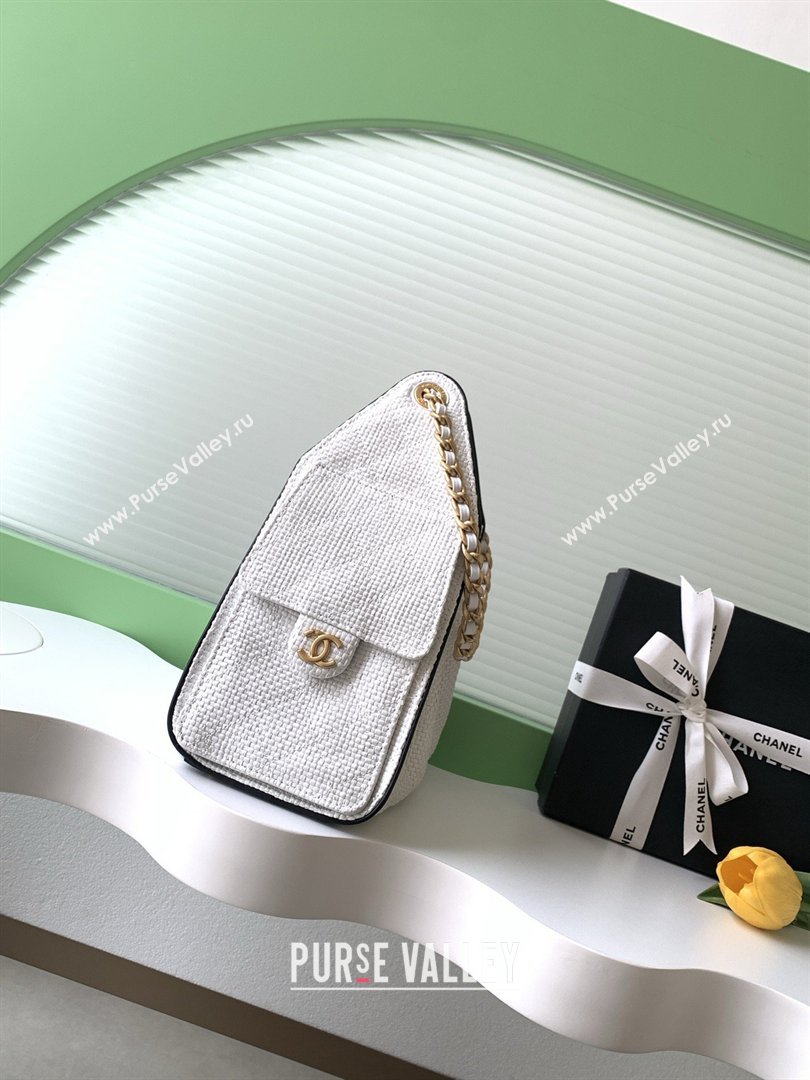 Chanel 25 Small Hobo Handbag in Braided Raffia AS5293 White 2026 (JY-26040809)