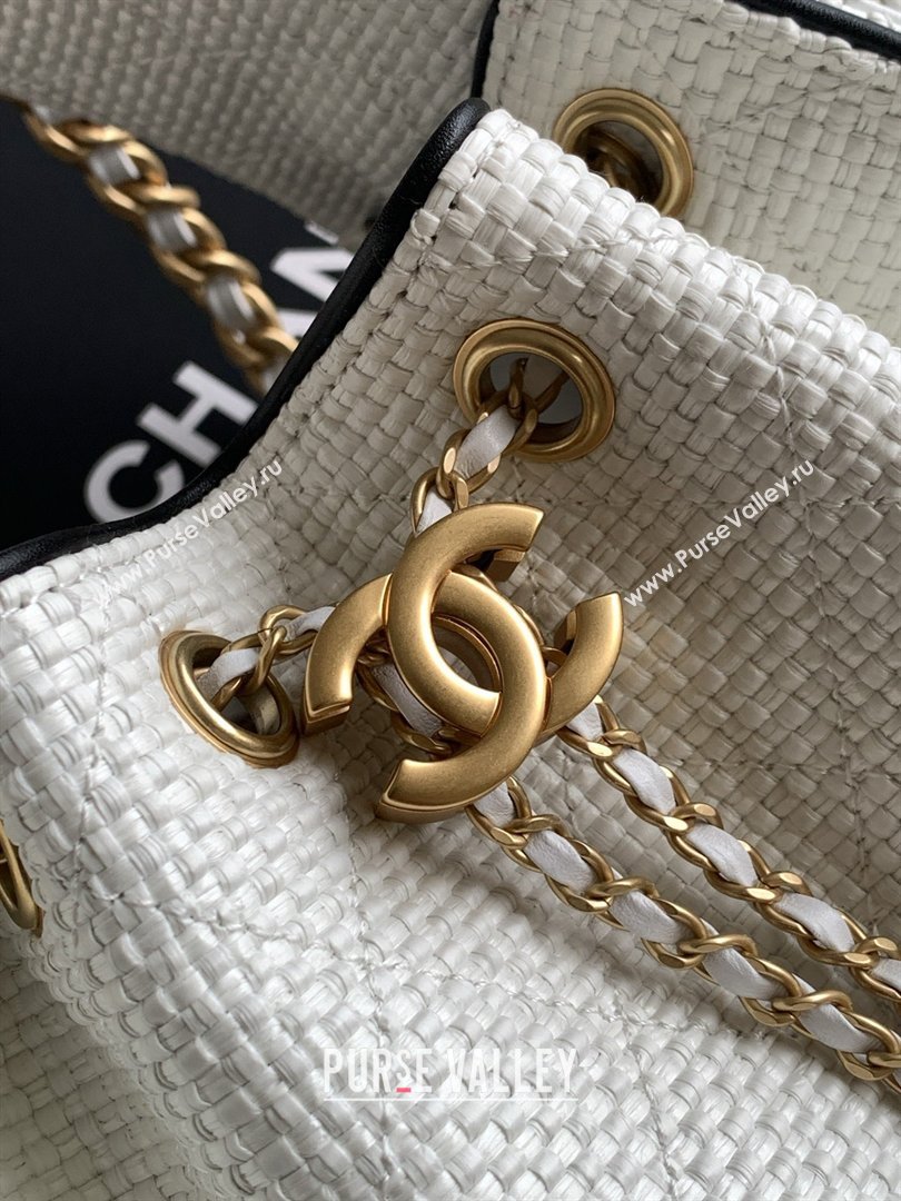 Chanel 25 Small Hobo Handbag in Braided Raffia AS5293 White 2026 (JY-26040809)