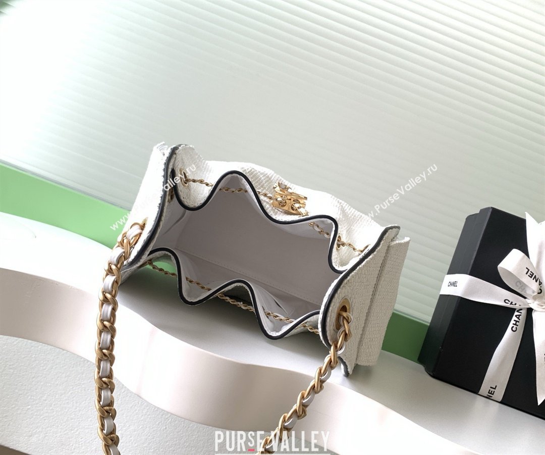 Chanel 25 Small Hobo Handbag in Braided Raffia AS5293 White 2026 (JY-26040809)