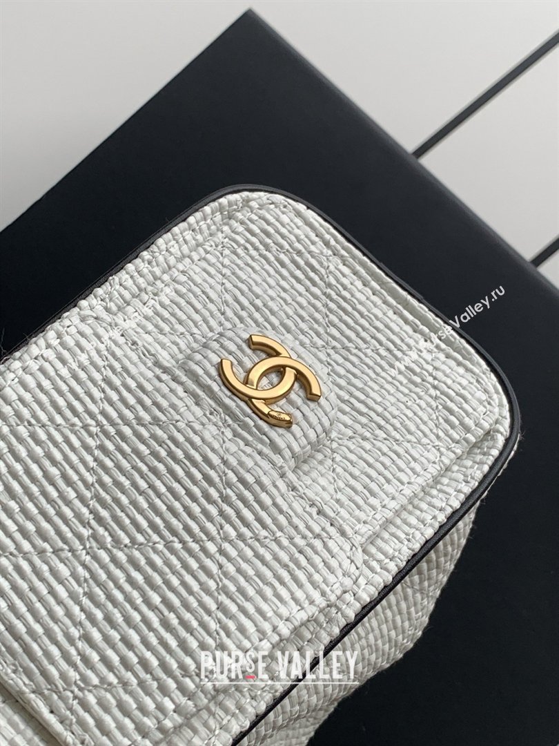 Chanel 25 Mini Hobo Handbag in Braided Raffia AS5631 White 2026 (JY-26040812)