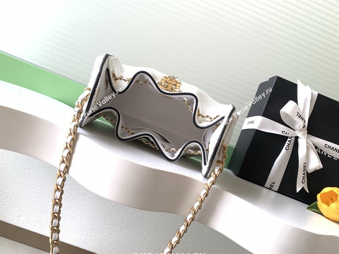 Chanel 25 Mini Hobo Handbag in Braided Raffia AS5631 White 2026 (JY-26040812)