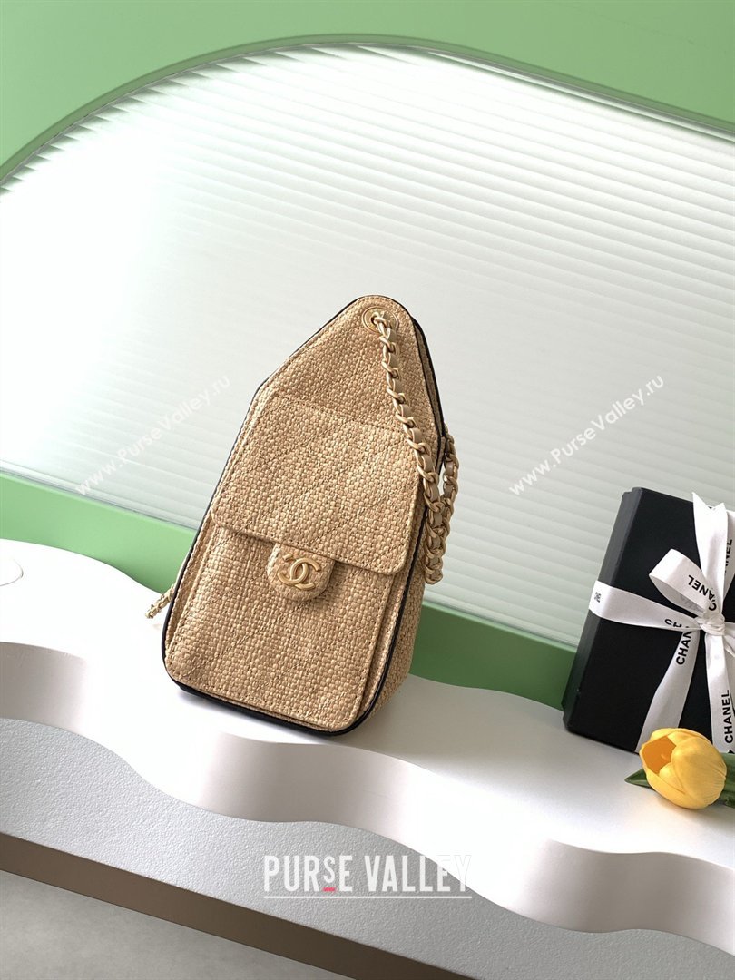 Chanel 25 Small Hobo Handbag in Braided Raffia AS5293 Beige 2026 (JY-26040808)