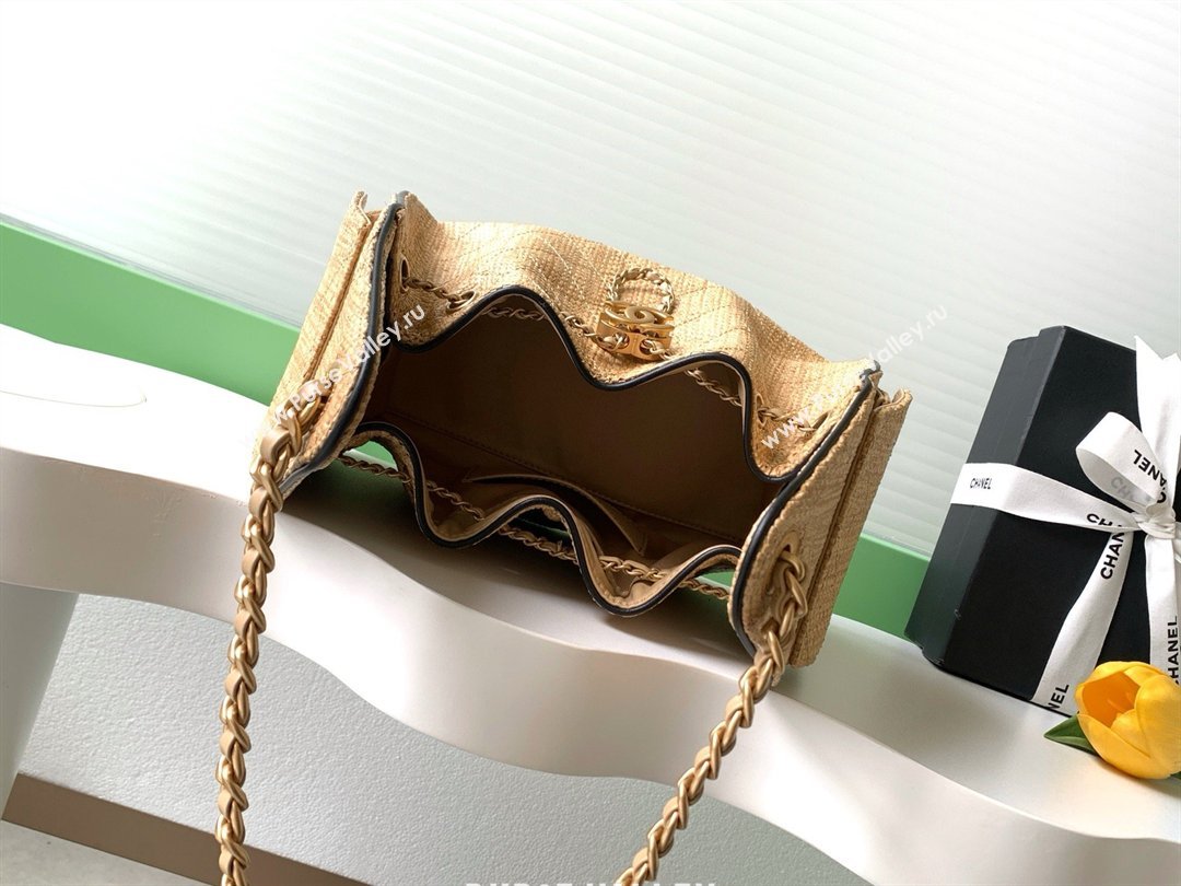 Chanel 25 Small Hobo Handbag in Braided Raffia AS5293 Beige 2026 (JY-26040808)
