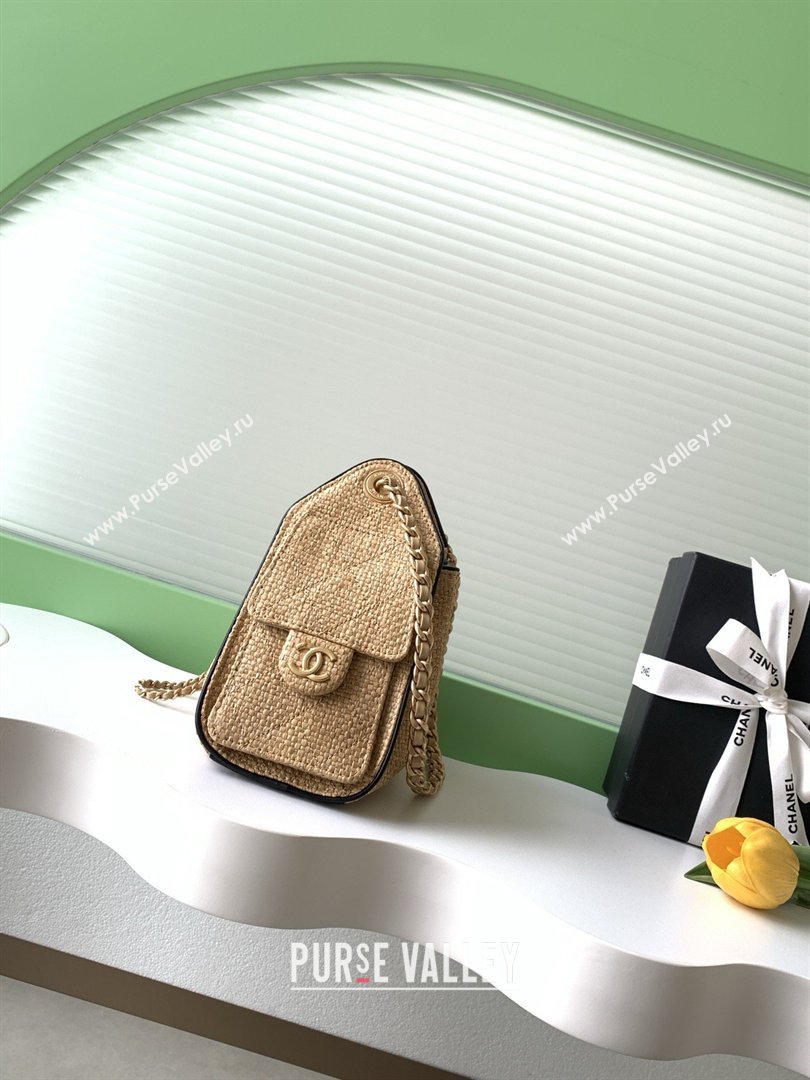Chanel 25 Mini Hobo Handbag in Braided Raffia AS5631 Beige 2026 (JY-26040811)