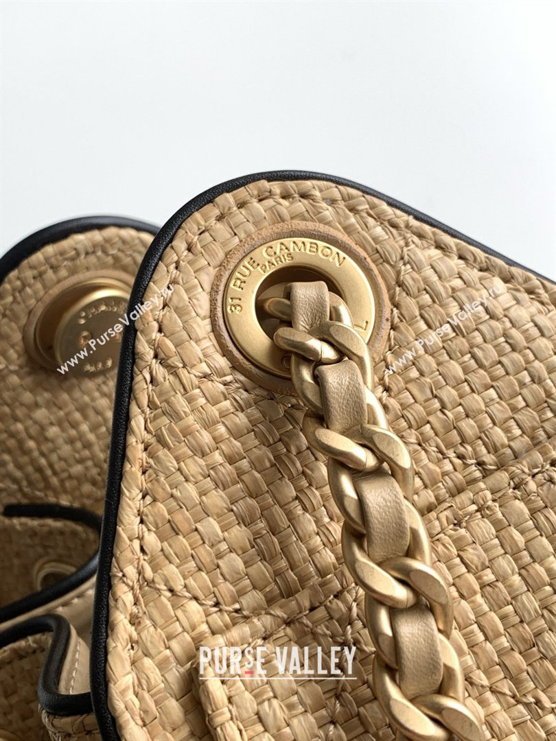 Chanel 25 Mini Hobo Handbag in Braided Raffia AS5631 Beige 2026 (JY-26040811)