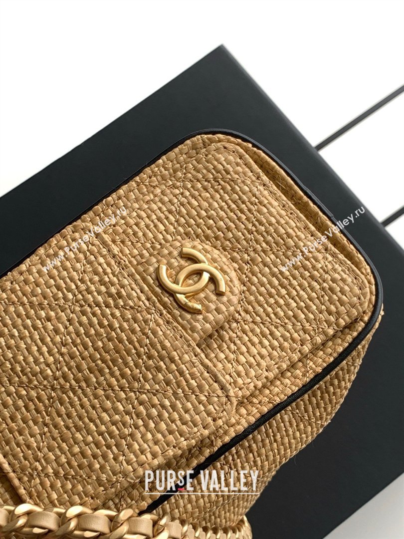 Chanel 25 Mini Hobo Handbag in Braided Raffia AS5631 Beige 2026 (JY-26040811)