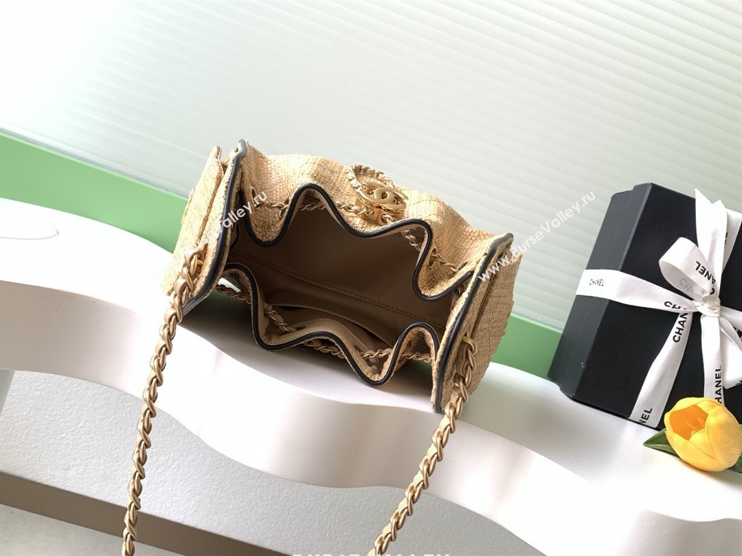 Chanel 25 Mini Hobo Handbag in Braided Raffia AS5631 Beige 2026 (JY-26040811)