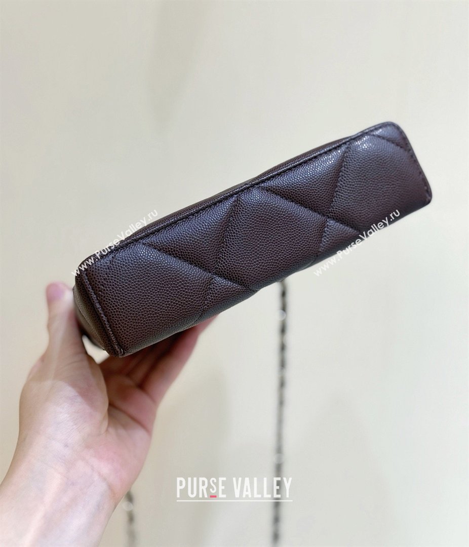 Chanel Grained Shiny Calfskin Vanity Case with Top Handle AP4936 Reddish Brown 2026 Top Quality (SHUNY-26040813)