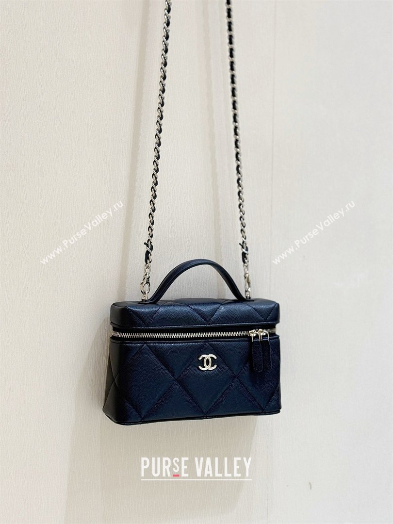 Chanel Grained Shiny Calfskin Vanity Case with Top Handle AP4936 Black 2026 Top Quality (SHUNY-26040815)