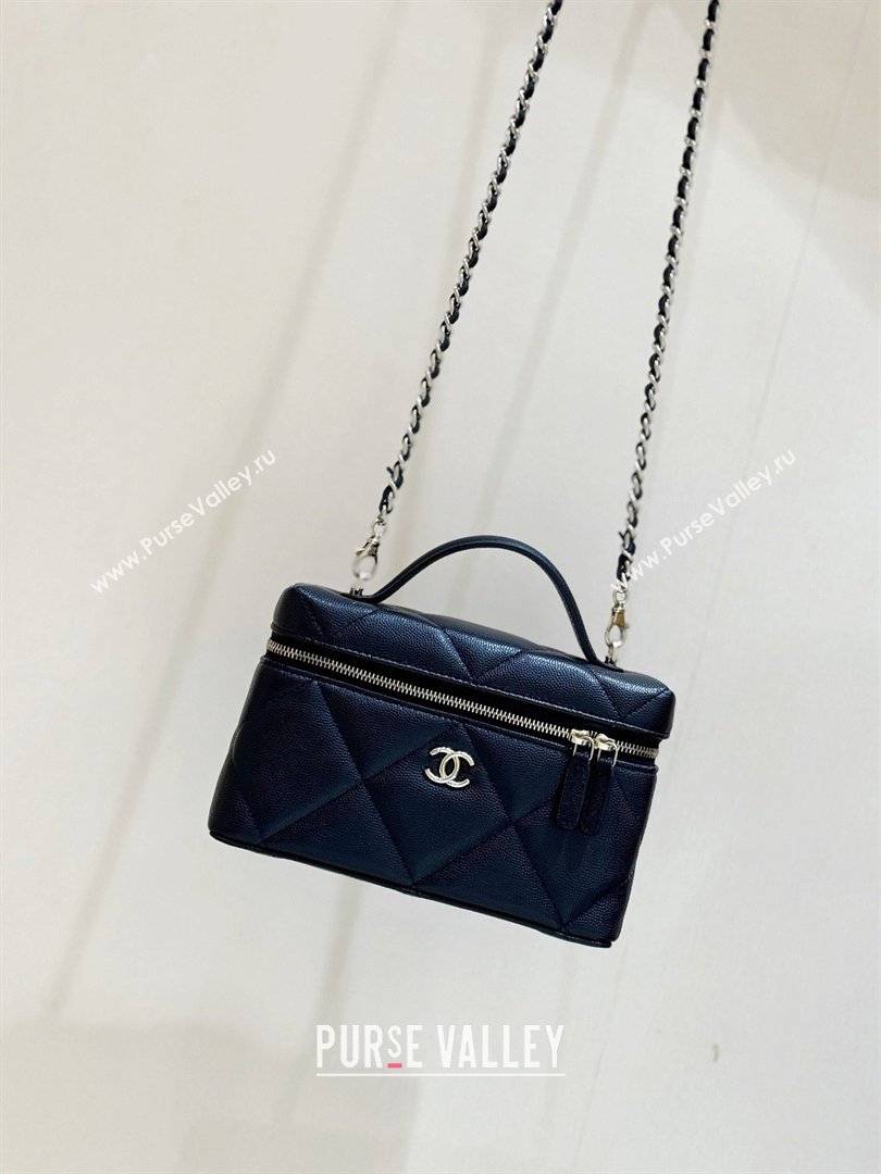 Chanel Grained Shiny Calfskin Vanity Case with Top Handle AP4936 Black 2026 Top Quality (SHUNY-26040815)
