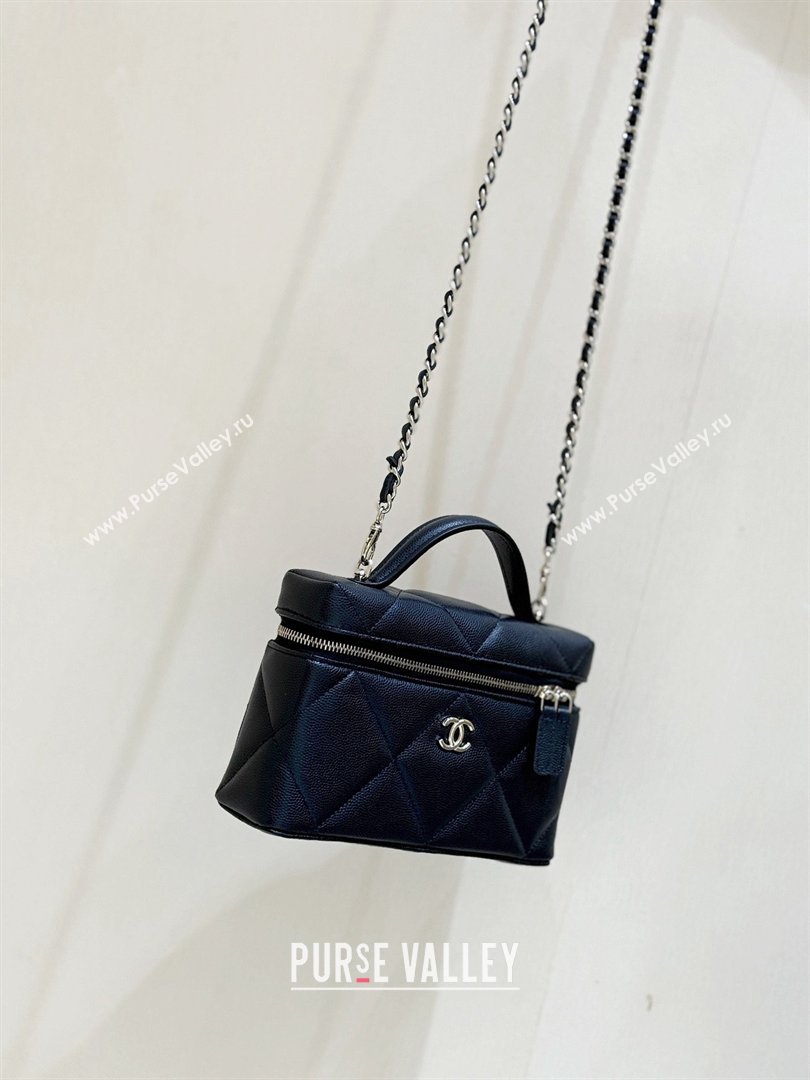 Chanel Grained Shiny Calfskin Vanity Case with Top Handle AP4936 Black 2026 Top Quality (SHUNY-26040815)
