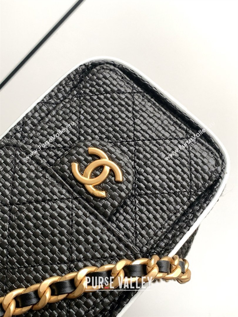 Chanel 25 Mini Hobo Handbag in Braided Raffia AS5631 Black 2026 (JY-26040810)