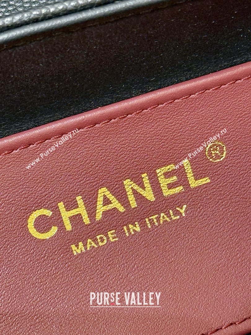 Chanel Small Bowling Bag in Grained Shiny Calfskin AS6143 Black 2026 Top Quality (SHUNY-26040824)