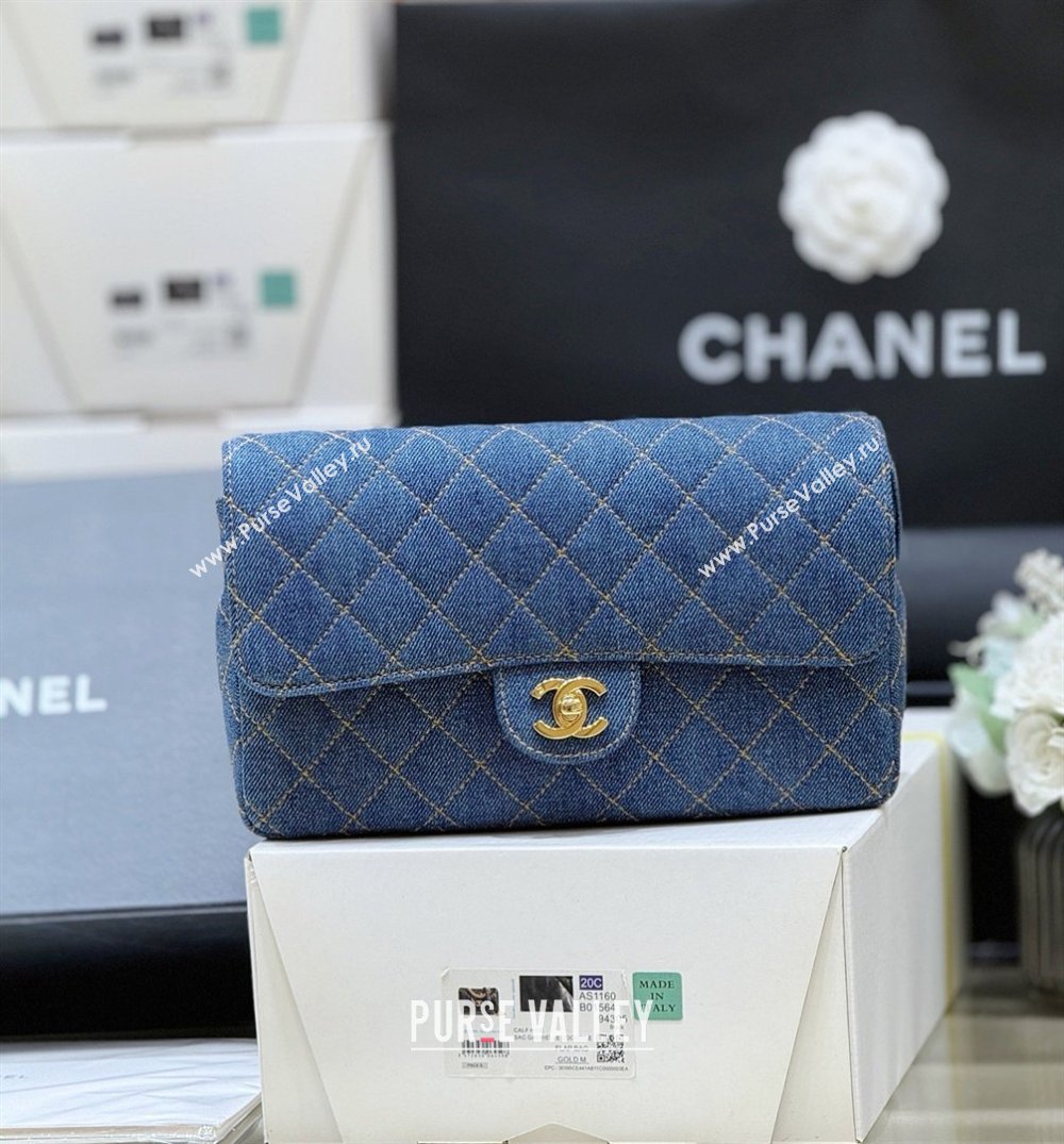 Chanel 1996-1997 Denim Backpack 76828 Blue Top Quality (SHUNY-26040825)