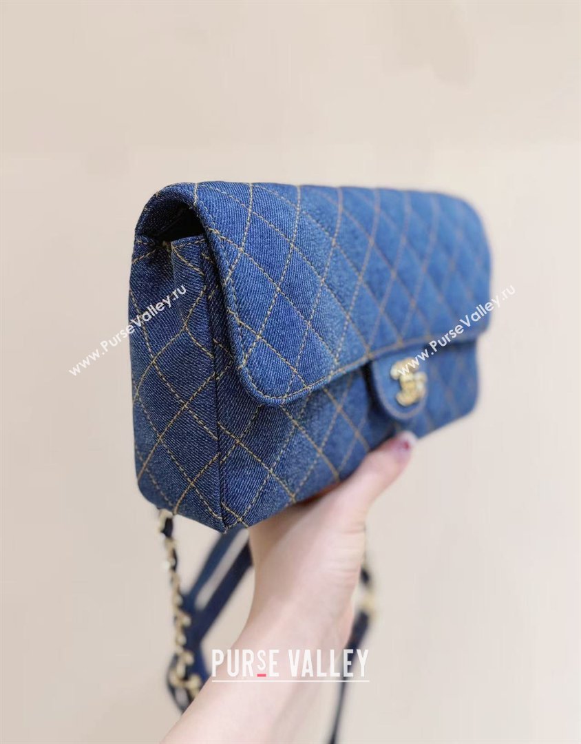 Chanel 1996-1997 Denim Backpack 76828 Blue Top Quality (SHUNY-26040825)
