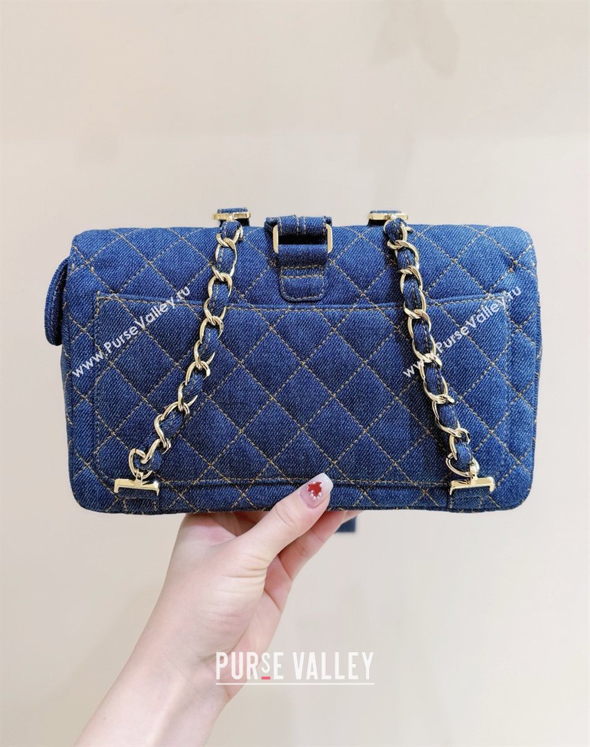 Chanel 1996-1997 Denim Backpack 76828 Blue Top Quality (SHUNY-26040825)