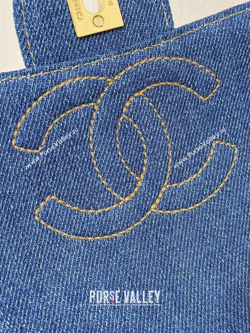 Chanel 1996-1997 Denim Backpack 76828 Blue Top Quality (SHUNY-26040825)