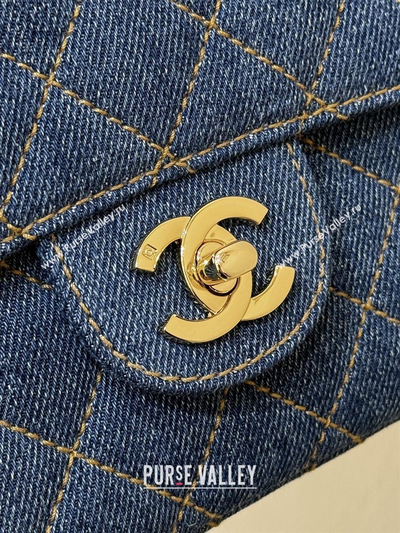Chanel 1996-1997 Denim Backpack 76828 Blue Top Quality (SHUNY-26040825)