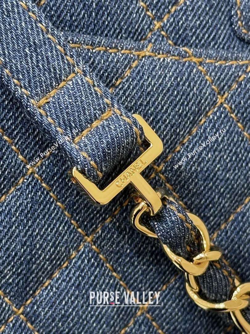 Chanel 1996-1997 Denim Backpack 76828 Blue Top Quality (SHUNY-26040825)