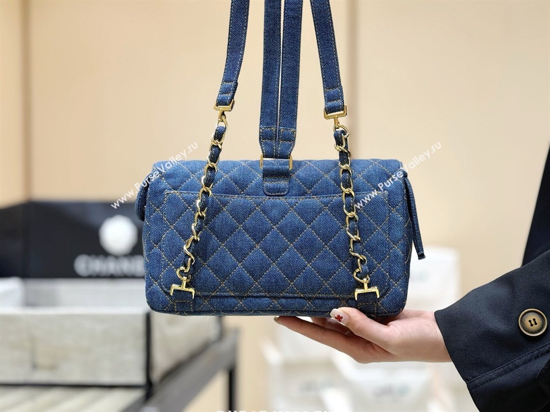 Chanel 1996-1997 Denim Backpack 76828 Blue Top Quality (SHUNY-26040825)