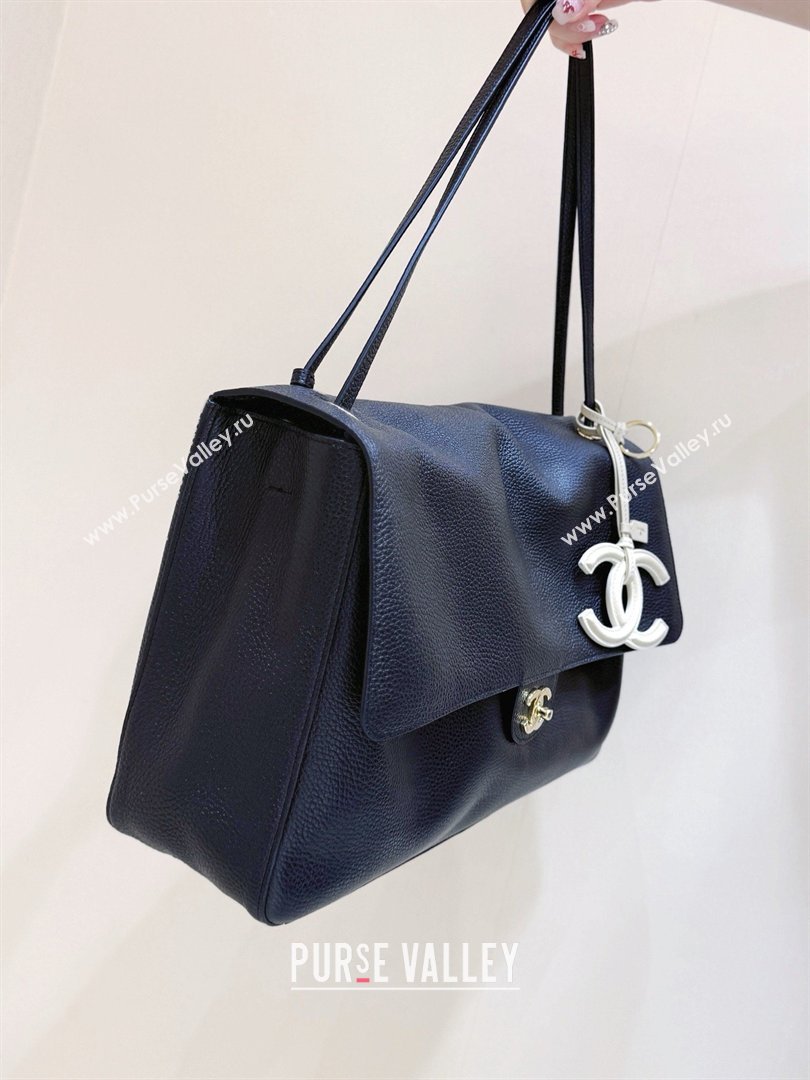 Chanel Maxi Flap Bag in Black Grained Calfskin AS6233 Spring Summer 2026 Top Quality (SHUNY-26040820)
