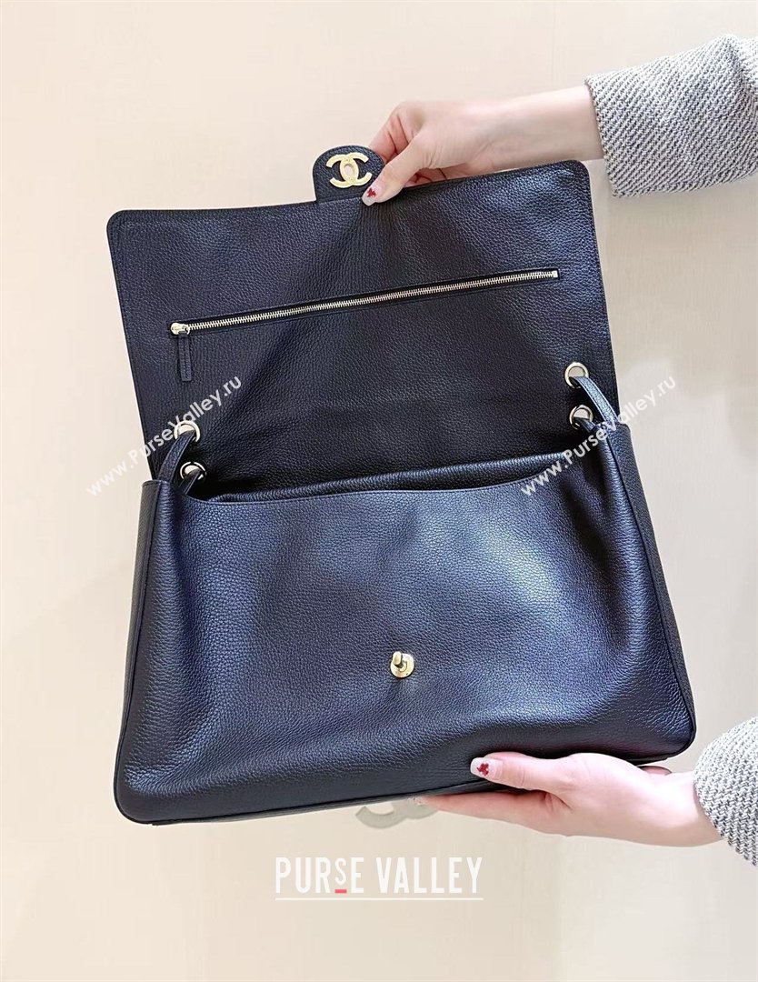 Chanel Maxi Flap Bag in Black Grained Calfskin AS6233 Spring Summer 2026 Top Quality (SHUNY-26040820)