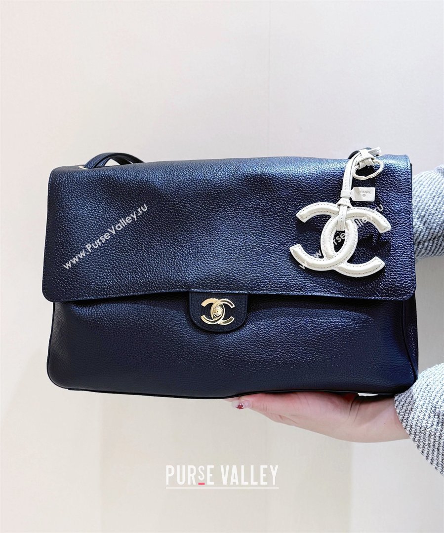 Chanel Maxi Flap Bag in Black Grained Calfskin AS6233 Spring Summer 2026 Top Quality (SHUNY-26040820)