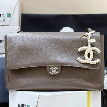 Chanel Maxi Flap Bag in Light Brown Grained Calfskin AS6233 Spring Summer 2026 Top Quality (SHUNY-26040821)