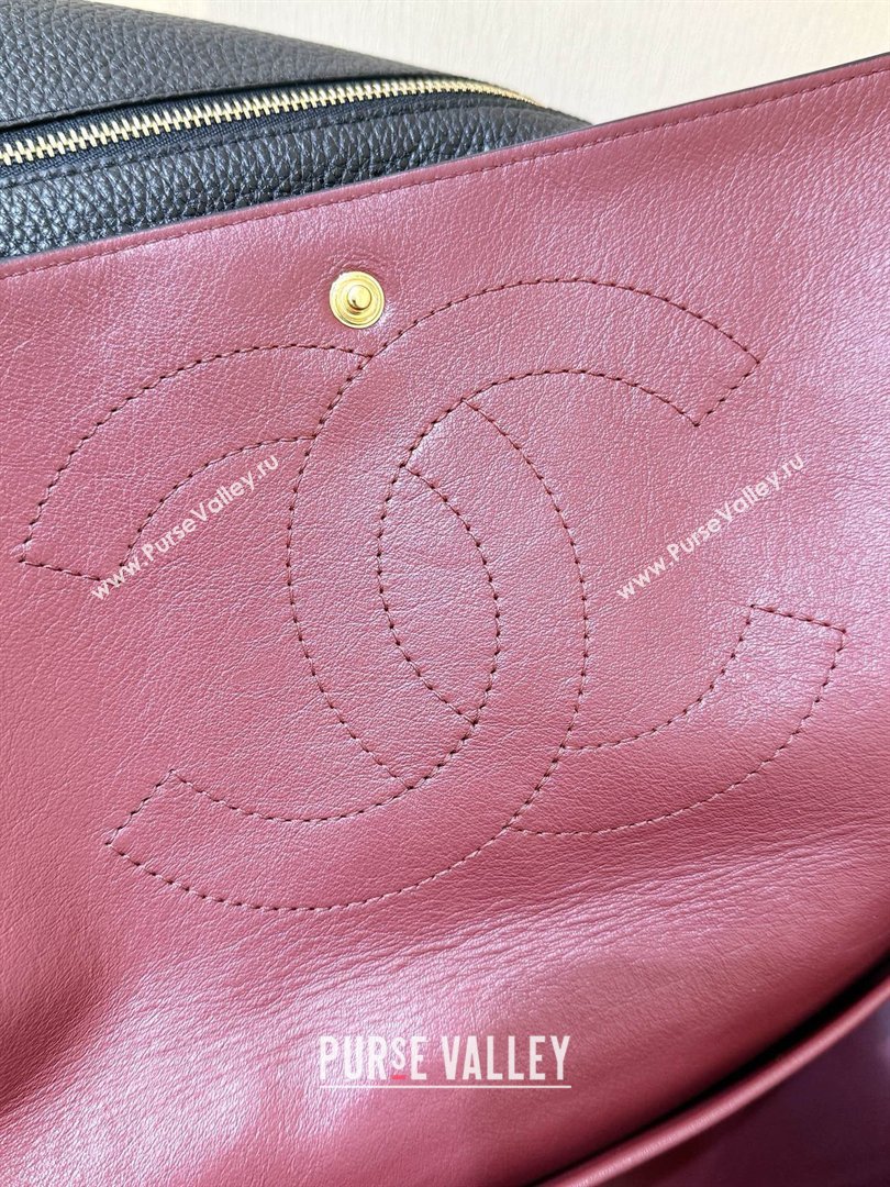 Chanel Maxi Flap Bag in Black Grained Calfskin AS6233 Spring Summer 2026 Top Quality (SHUNY-26040820)