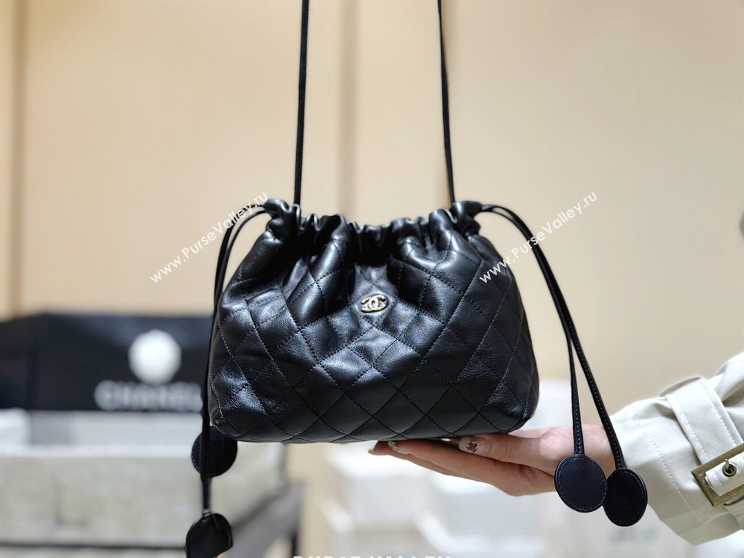 Chanel Clutch with Leather Strap in Black Lambskin AP5227 2026 Top Quality (SHUNY-26040823)