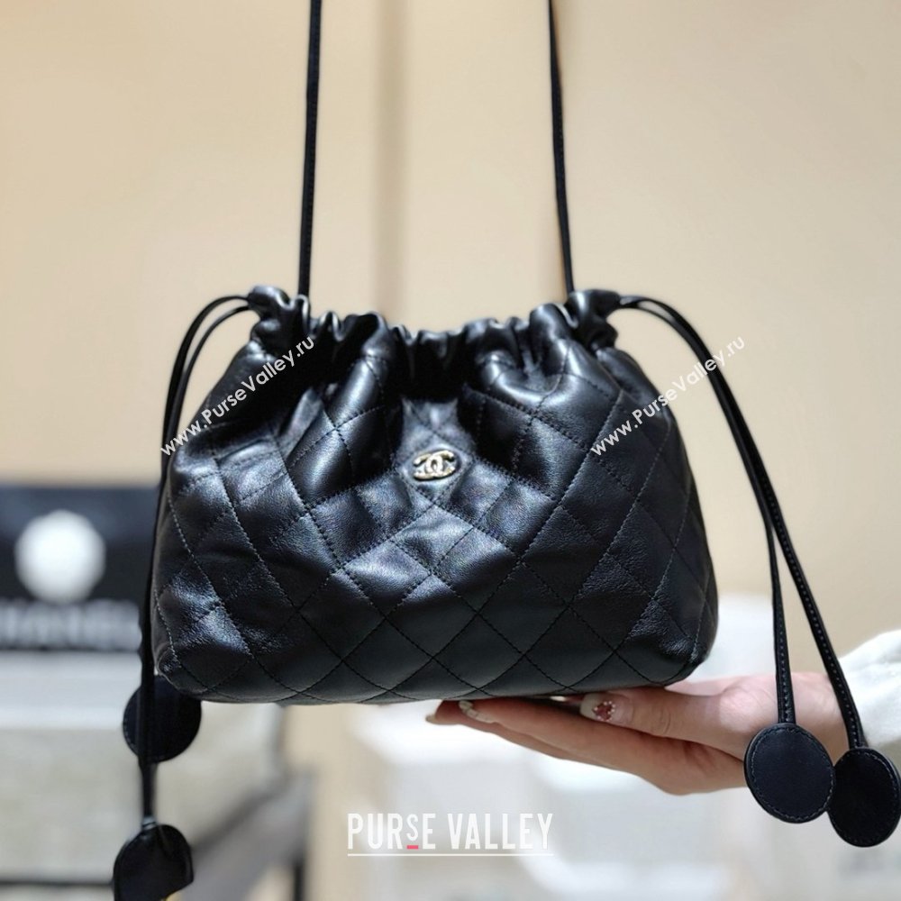 Chanel Clutch with Leather Strap in Black Lambskin AP5227 2026 Top Quality (SHUNY-26040823)