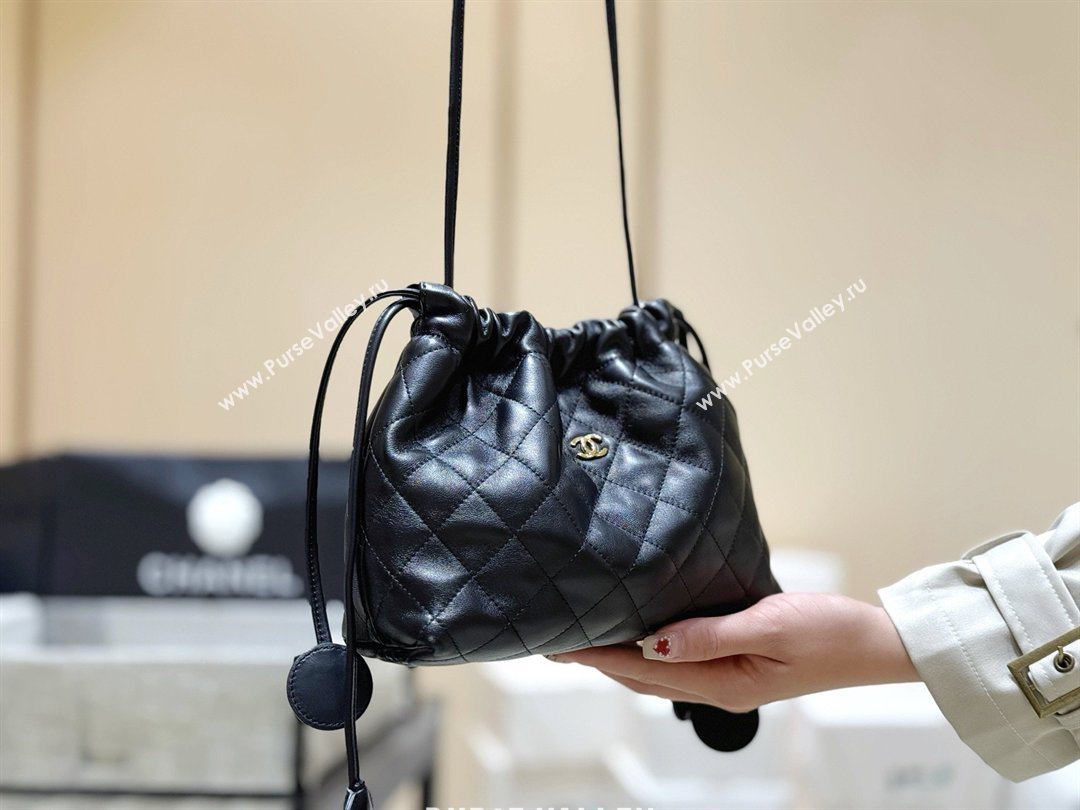 Chanel Clutch with Leather Strap in Black Lambskin AP5227 2026 Top Quality (SHUNY-26040823)