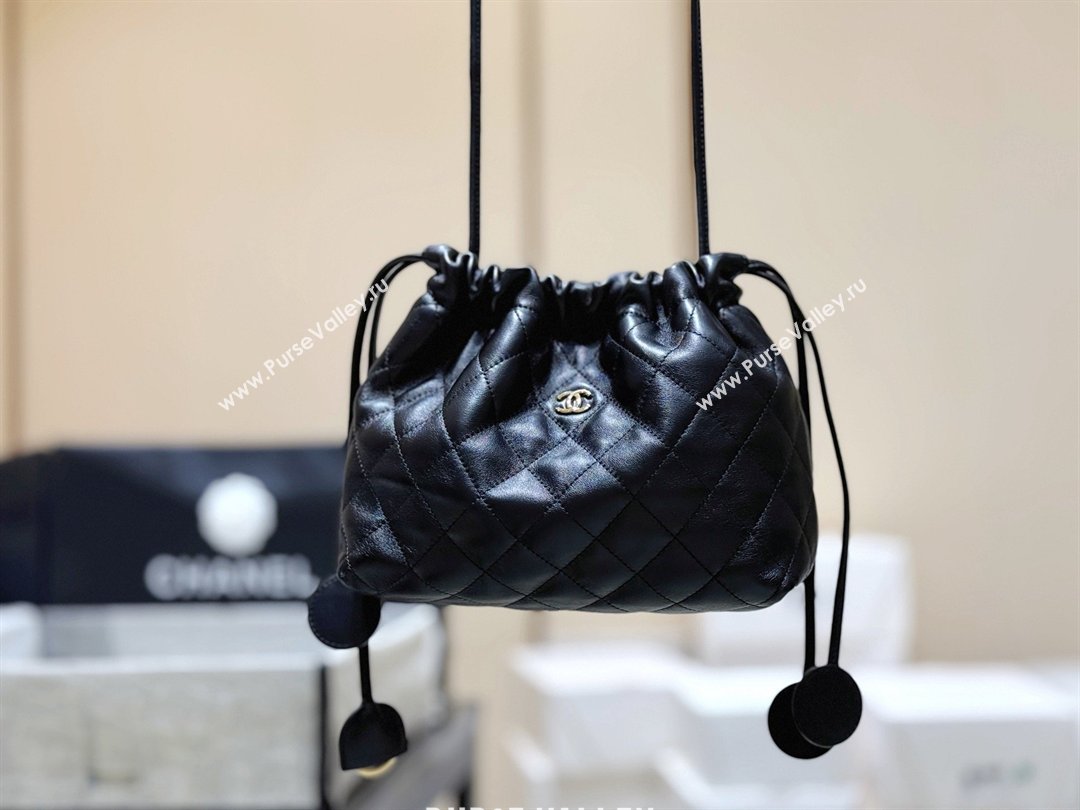 Chanel Clutch with Leather Strap in Black Lambskin AP5227 2026 Top Quality (SHUNY-26040823)