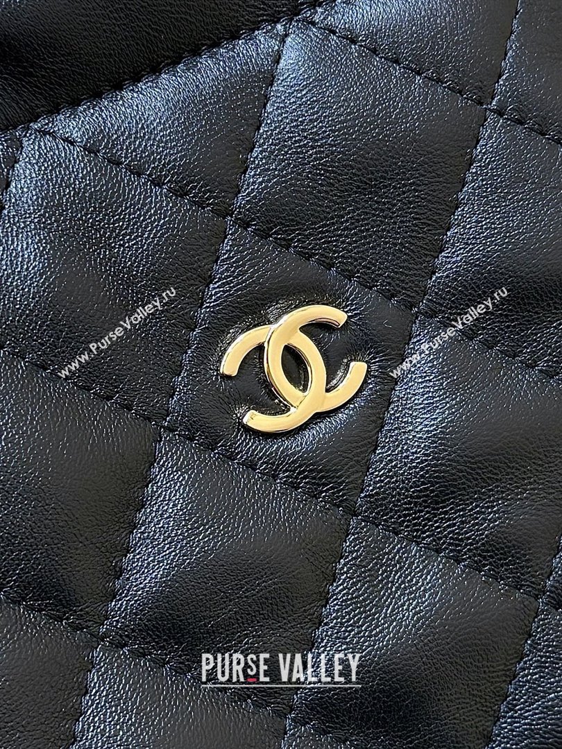 Chanel Clutch with Leather Strap in Black Lambskin AP5227 2026 Top Quality (SHUNY-26040823)