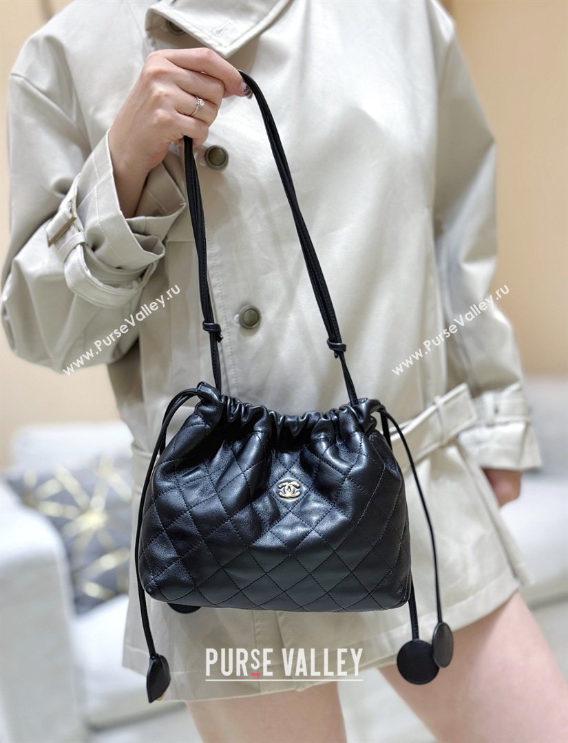 Chanel Clutch with Leather Strap in Black Lambskin AP5227 2026 Top Quality (SHUNY-26040823)