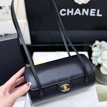 Chanel Small Bowling Bag in Grained Shiny Calfskin AS6143 Black 2026 Top Quality (SHUNY-26040824)