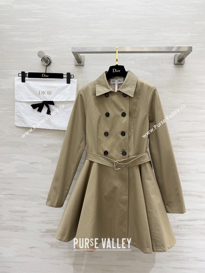 Dior Trench Coat Dress P041018 Khaki 2026 (Q-26041018)