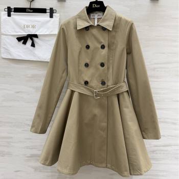 Dior Trench Coat Dress P041018 Khaki 2026 (Q-26041018)