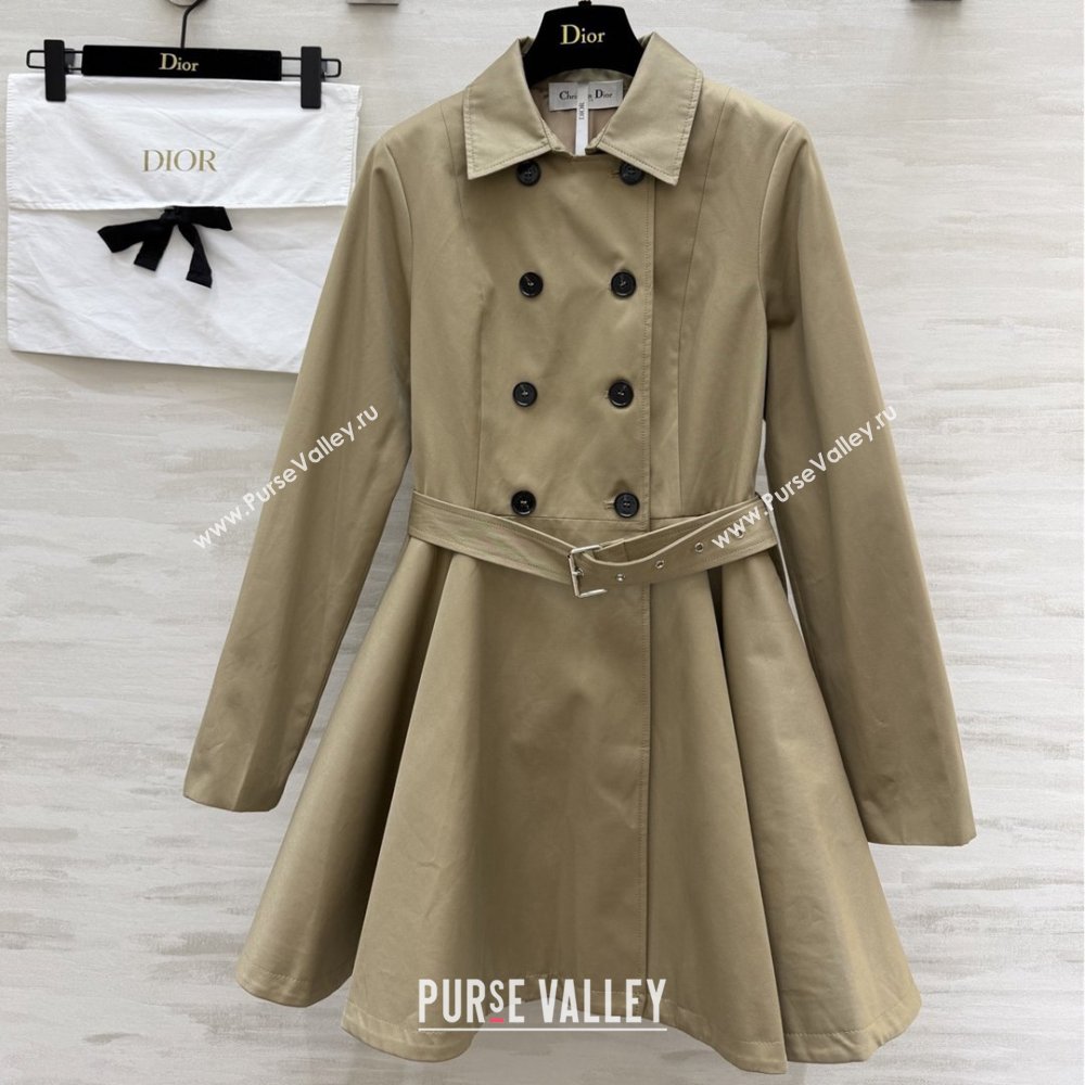 Dior Trench Coat Dress P041018 Khaki 2026 (Q-26041018)