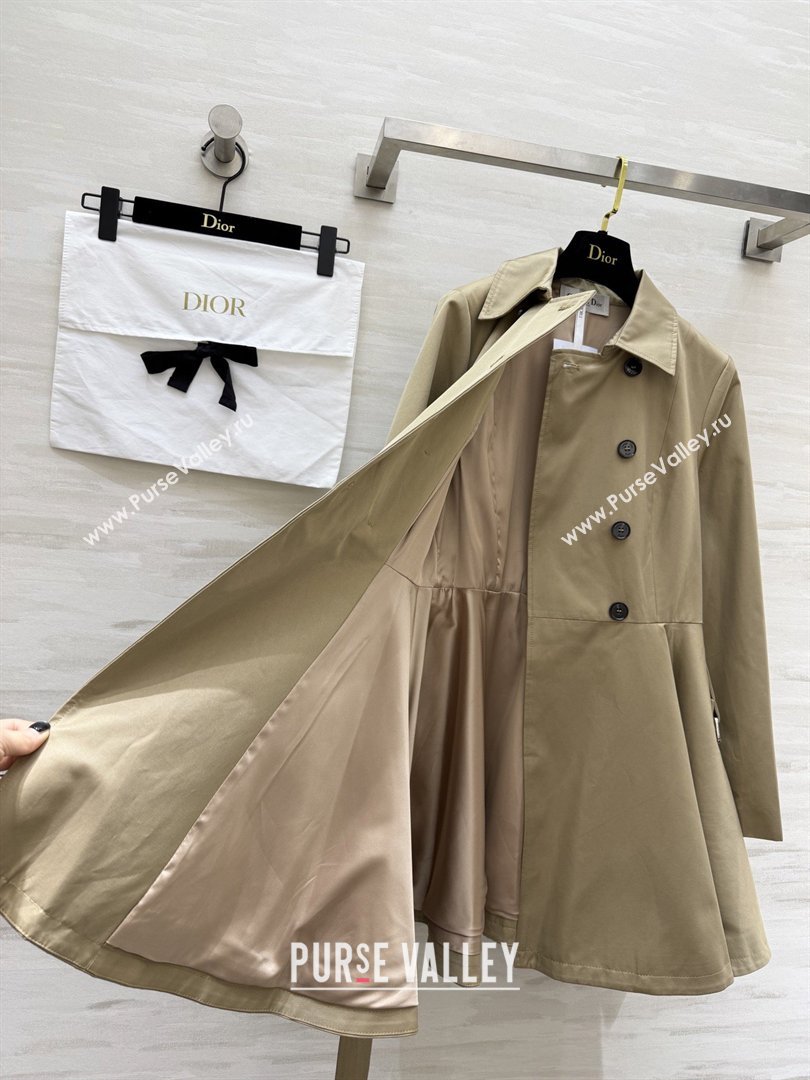 Dior Trench Coat Dress P041018 Khaki 2026 (Q-26041018)