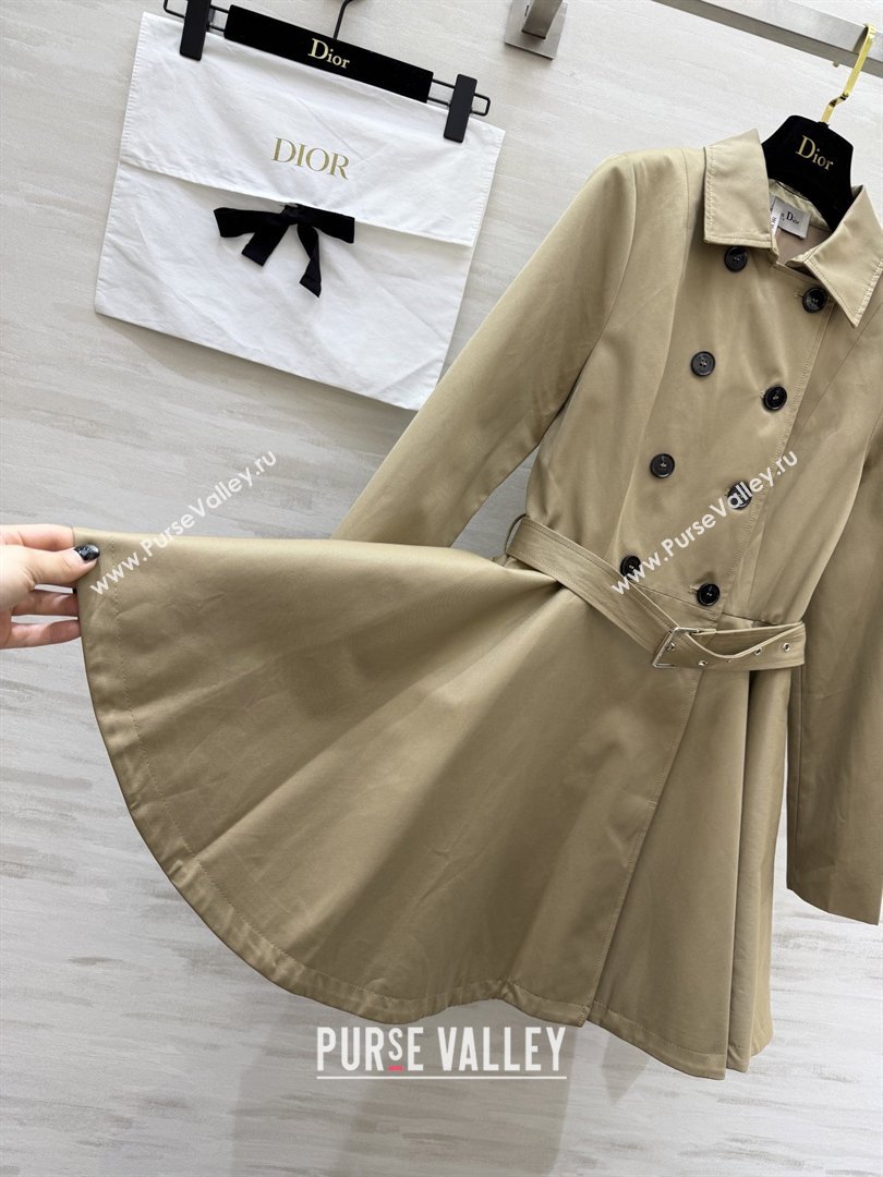 Dior Trench Coat Dress P041018 Khaki 2026 (Q-26041018)