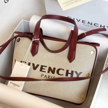 Givenchy Mini Bond White Canvas Tote bag Brown 2021 (YS-21091322)