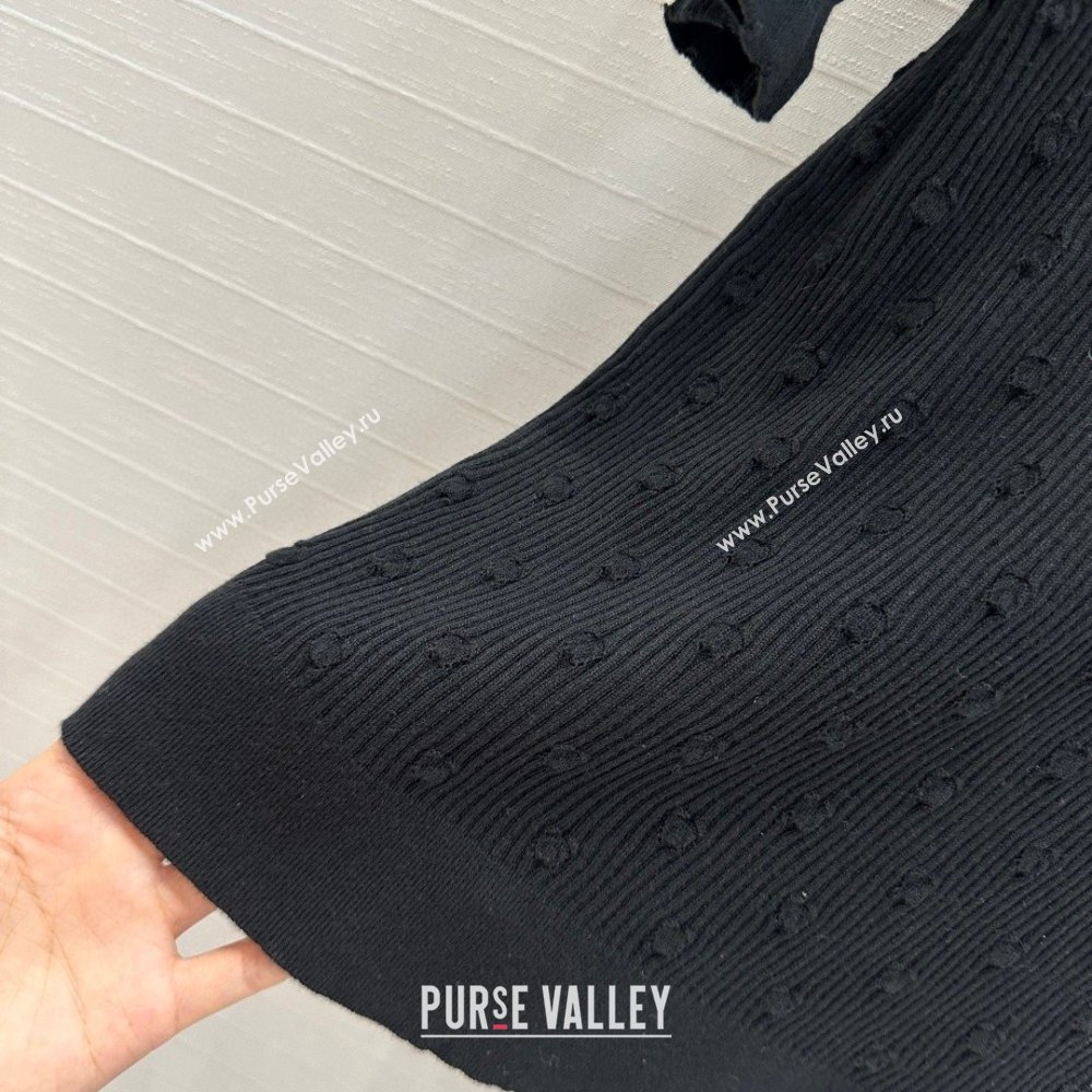 Chanel Short-sleeved Sweater CH031111 Black 2025 (Q-25031111)