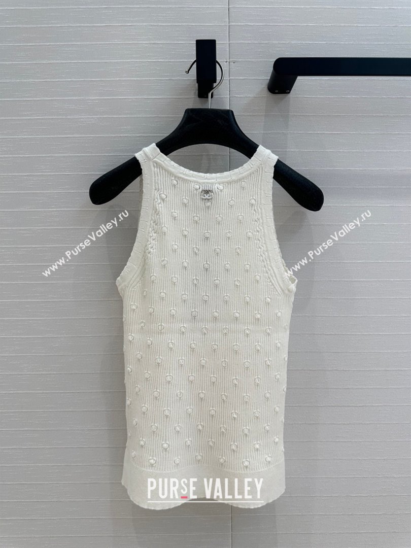 Chanel Knit Vest CH031107 White 2025 (Q-25031107)
