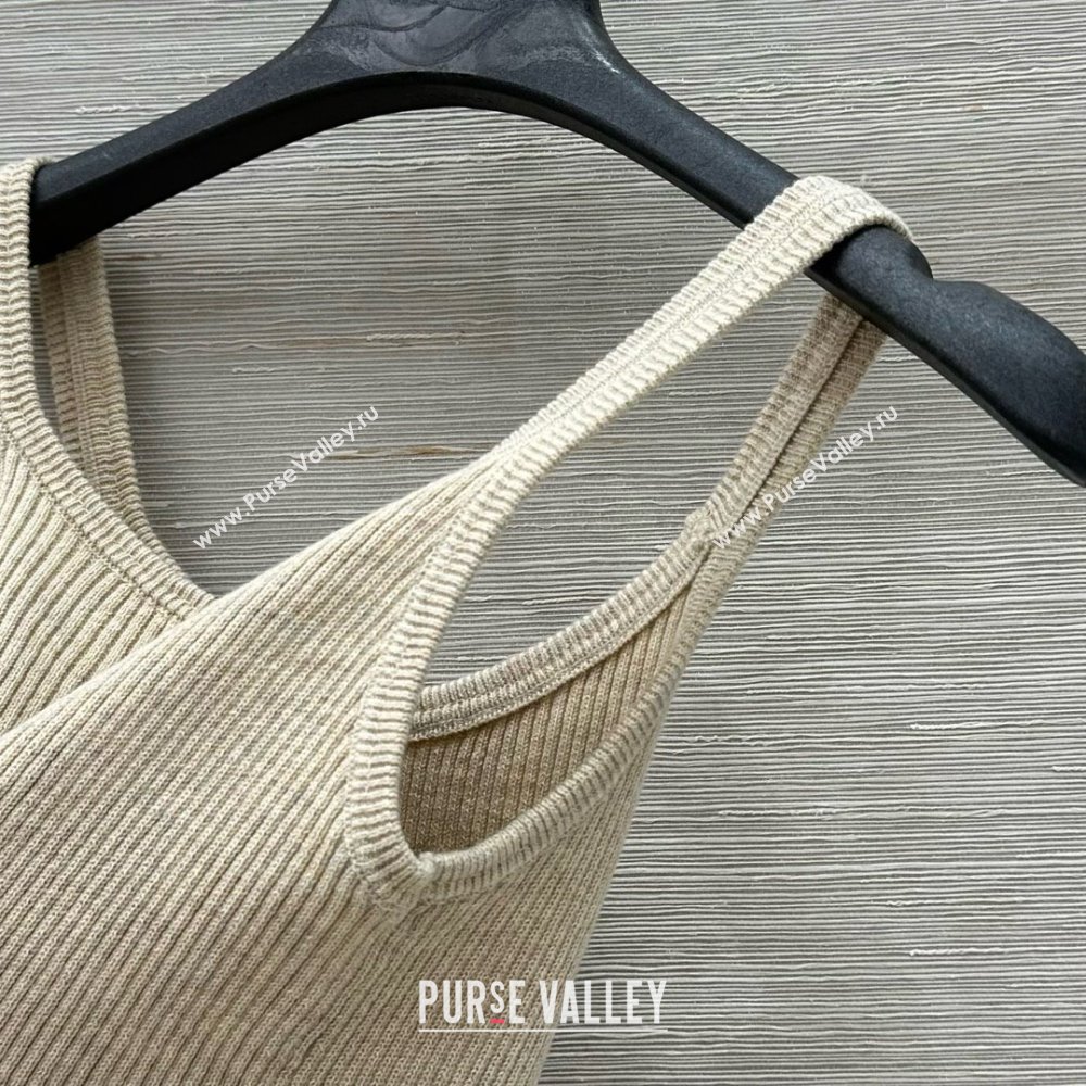 Miu Miu Wool Vest M031114 Apricot 2025 (Q-25031114)