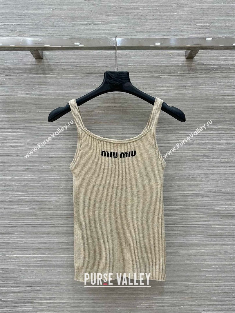 Miu Miu Wool Vest M031114 Apricot 2025 (Q-25031114)